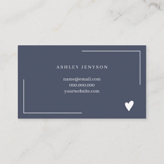 Hartelijk dank voor de blauwe logo-scriptvolgorde  visitekaartje (Achterkant)