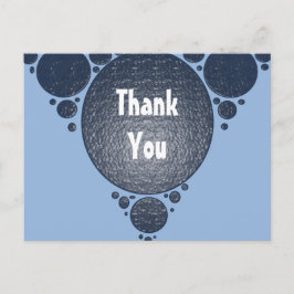 Hartelijk dank voor de blauwe, moderne zakelijke w briefkaart