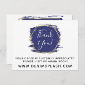 Hartelijk dank voor de blauwe schilderlijn en de m briefkaart (Voorkant / Achterkant)