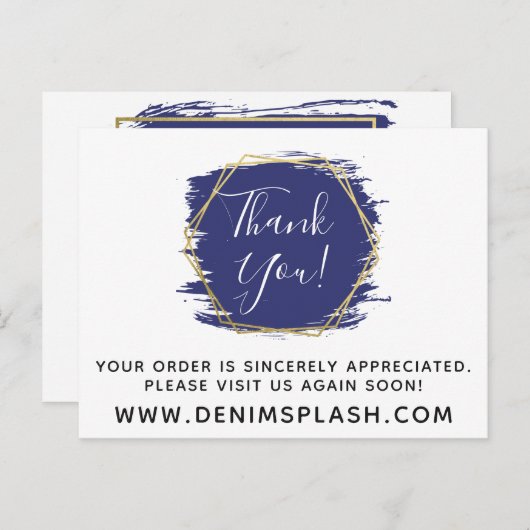 Hartelijk dank voor de blauwe schilderlijn en de m briefkaart (Voorkant / Achterkant)