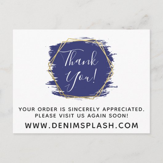 Hartelijk dank voor de blauwe schilderlijn en de m briefkaart (Voorkant)