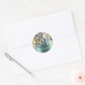 Hartelijk dank voor de Blauwgroen Ballon op woensd Ronde Sticker (Envelop)