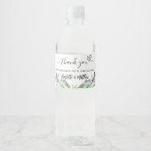 Hartelijk dank voor de bruinbruidjes van Lavender Waterfles Etiket (Voorkant)