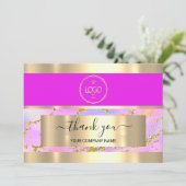 Hartelijk dank voor de Business Insert Card Hologr Kaart (Staand voorkant)