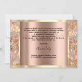 Hartelijk dank voor de Business Insert Logo Gold H Kaart (Achterkant)