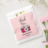 Hartelijk dank voor de camera Valentijn Favor Bag Bedankzakje (Gezegeld)