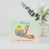 Hartelijk dank voor de Cartoon en het kettinghuwel Briefkaart (Staand voorkant)