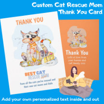 Hartelijk dank voor de CAT RESCUE MOM Foster Carer