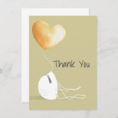 Hartelijk dank voor de Coronavirus Edition Notitiekaartje (Voorkant / Achterkant)