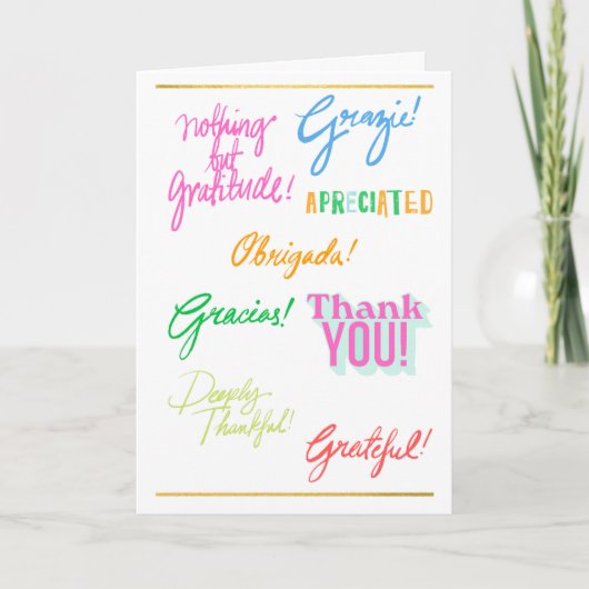 Hartelijk dank voor de dag van de Administratieve  Kaart (Voorkant)