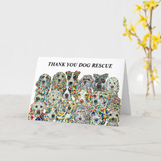 Hartelijk dank voor de Dog Rescue Card Kaart