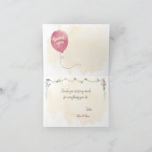 Hartelijk dank voor de dovenballonnen van You & Ro Bedankkaart (Binnen)