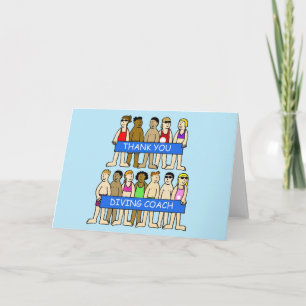 Hartelijk dank voor de duikcoach bedankkaart