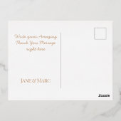 Hartelijk dank voor de echte Folie roze zilver Feestdagen Briefkaart (Achterkant)