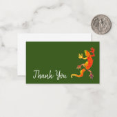 Hartelijk dank voor de eco-dierkunst van wildlife notitiekaartje (Voorkant / Achterkant in situ)