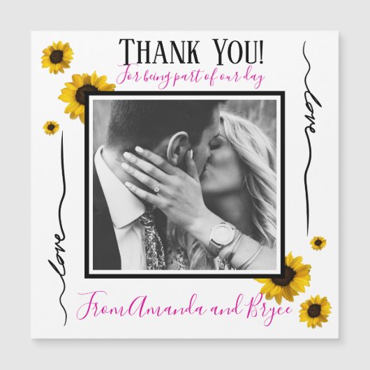 Hartelijk dank voor de eenvoudige gouden zonnebloe (Voorkant)