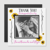 Hartelijk dank voor de eenvoudige gouden zonnebloe (Voorkant / Achterkant)