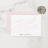 Hartelijk dank voor de eenvoudige klas voor de Roz Notitiekaartje (Voorkant / Achterkant in situ)