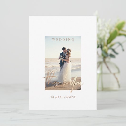 Hartelijk dank voor de Eenvoudige scriptweduwnaar- Kaart (Staand voorkant)