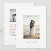 Hartelijk dank voor de Eenvoudige scriptweduwnaar- Kaart (Voorkant / Achterkant)