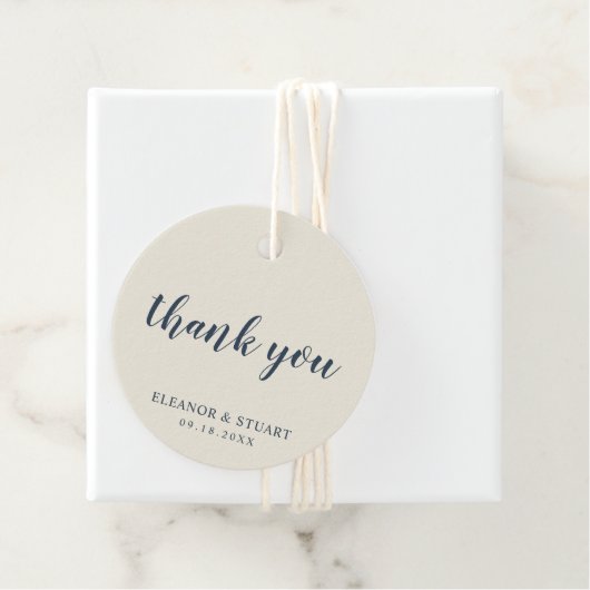 Hartelijk dank voor de eenvoudige, solide kleurent bedankjes labels (In situ)