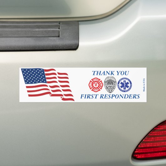 Hartelijk dank voor de eerste respondenten bumpersticker (Op auto)
