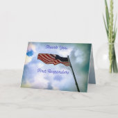 Hartelijk dank voor de eerste respondenten kaart (Voorkant)