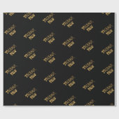 Hartelijk dank voor de elegante Bedankt Black en G Cadeaupapier (Vlak)