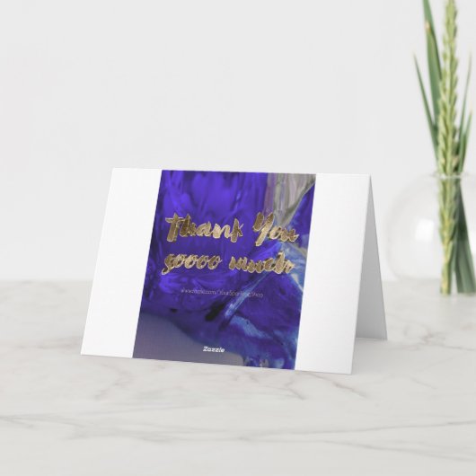 Hartelijk dank voor de elegante Bedankt Paars Gold (Achterkant)