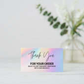 Hartelijk dank voor de elegante holografische inst visitekaartje (Staand voorkant)