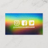 Hartelijk dank voor de elegante holografische inst visitekaartje (Achterkant)