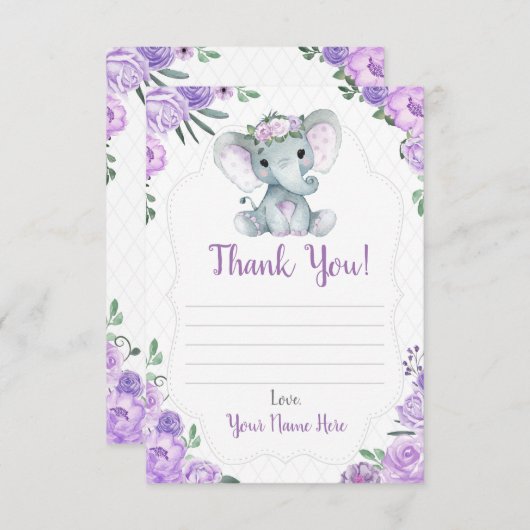 Hartelijk dank voor de ellephant-schoeisel van de  informatiekaartje (Voorkant / Achterkant)