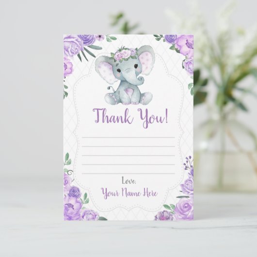 Hartelijk dank voor de ellephant-schoeisel van de informatiekaartje (Staand voorkant)