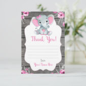 Hartelijk dank voor de ellephant-schoeisel van de informatiekaartje (Staand voorkant)