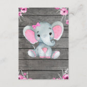 Hartelijk dank voor de ellephant-schoeisel van de informatiekaartje (Achterkant)