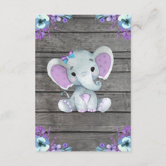 Hartelijk dank voor de ellephant-schoeisel van de informatiekaartje (Achterkant)