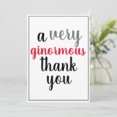 Hartelijk dank voor de enorme waardering Red Black Bedankkaart (Staand voorkant)