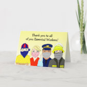 Hartelijk dank voor de essentiële werknemers kaart (Voorkant)