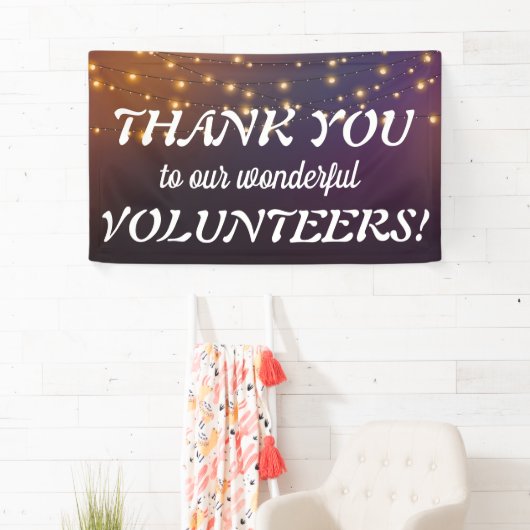 Hartelijk dank voor de feestelijke snaarverlichtin spandoek (Insitu)