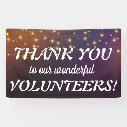 Hartelijk dank voor de feestelijke snaarverlichtin spandoek (Horizontaal)