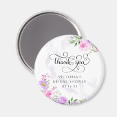 Hartelijk dank voor de Floral Elegant Vrijgezellen Magneet (Voorkant / Achterkant)