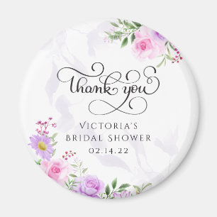 Hartelijk dank voor de Floral Elegant Vrijgezellen Magneet