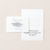 Hartelijk dank voor de Folie Afstuderen Card Folie Kaarten (Display)