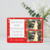 Hartelijk dank voor de foto Aangepast gepersonalis Bedankkaart (Staand voorkant)