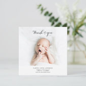 Hartelijk dank voor de foto van het hart aankondiging (Staand voorkant)