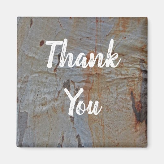 Hartelijk dank voor de foto van Rustic Appreciatio Magneet (Voorkant)