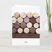 Hartelijk dank voor de franse wijnflessen bedankkaart (Achterkant)