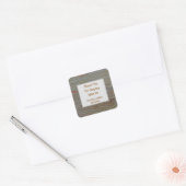 Hartelijk dank voor de gastgoedprijs Cabin Rental  Vierkante Sticker (Envelop)