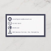 Hartelijk dank voor de gedurfde rand en blauwe pic informatiekaartje (Achterkant)