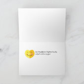 Hartelijk dank voor de gele glimlachende Sun Kaart (Binnen)